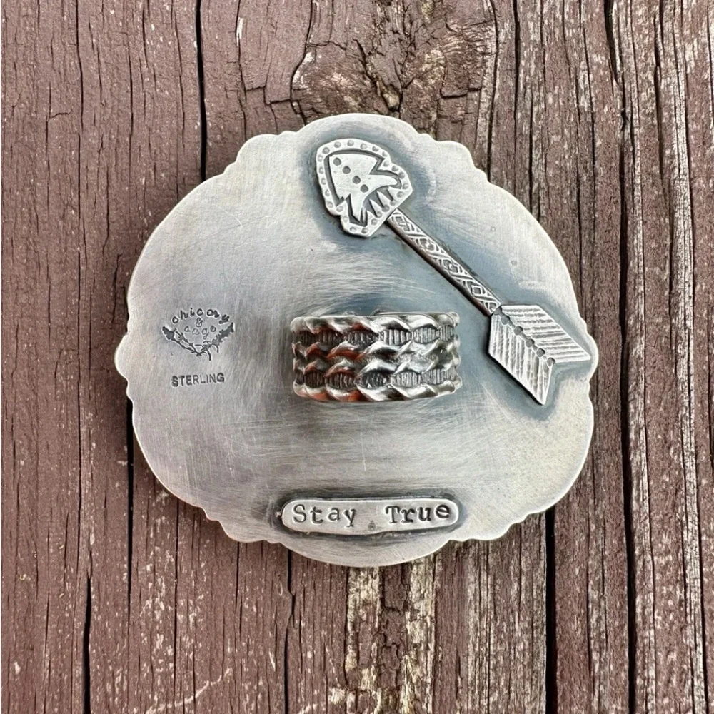 Timberline and Blue Moon Turquoise Ring - Picture 4 of 4